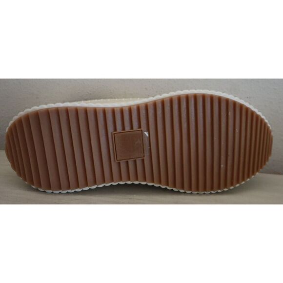 Dolce Vita Women's Sz 10M Ivory Woven Knit Dannis Platform Sneakers - Picture 3 of 9